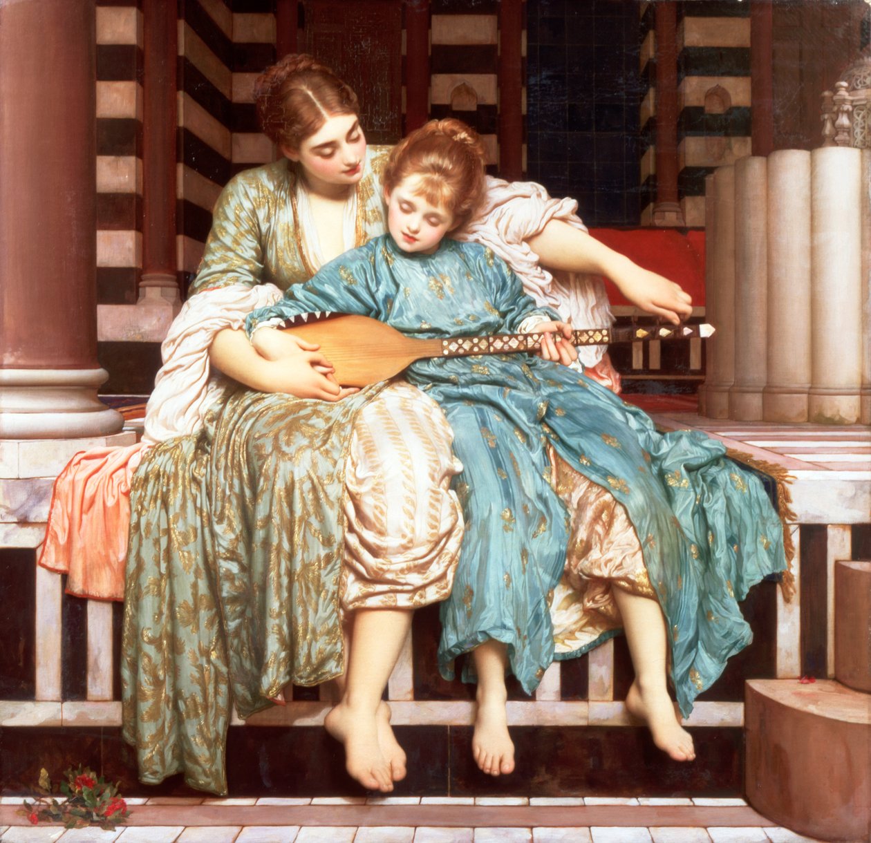 La lección de música de Frederic Leighton