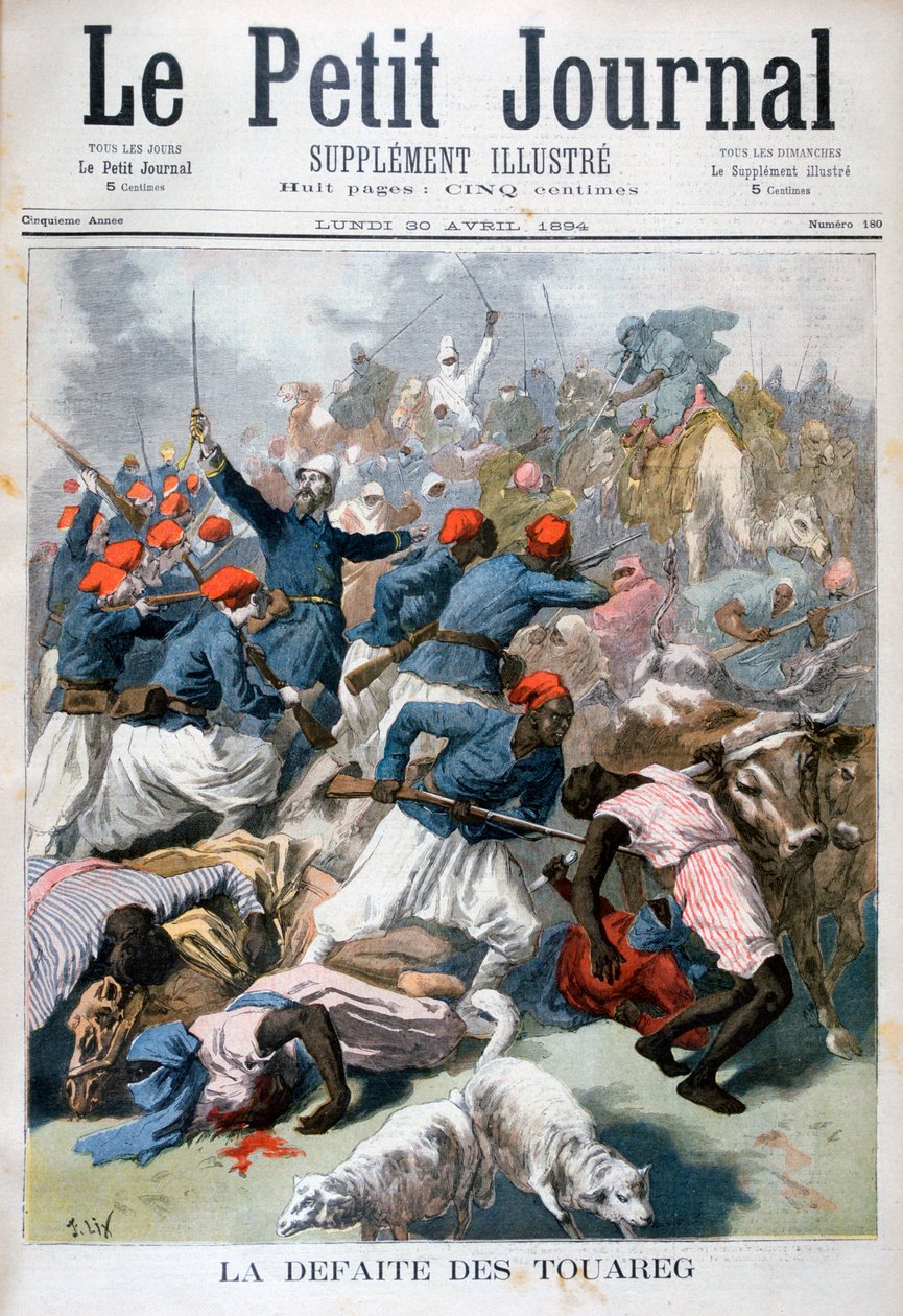 La derrota de los Tuaregs, 1894 de Frederic Lix
