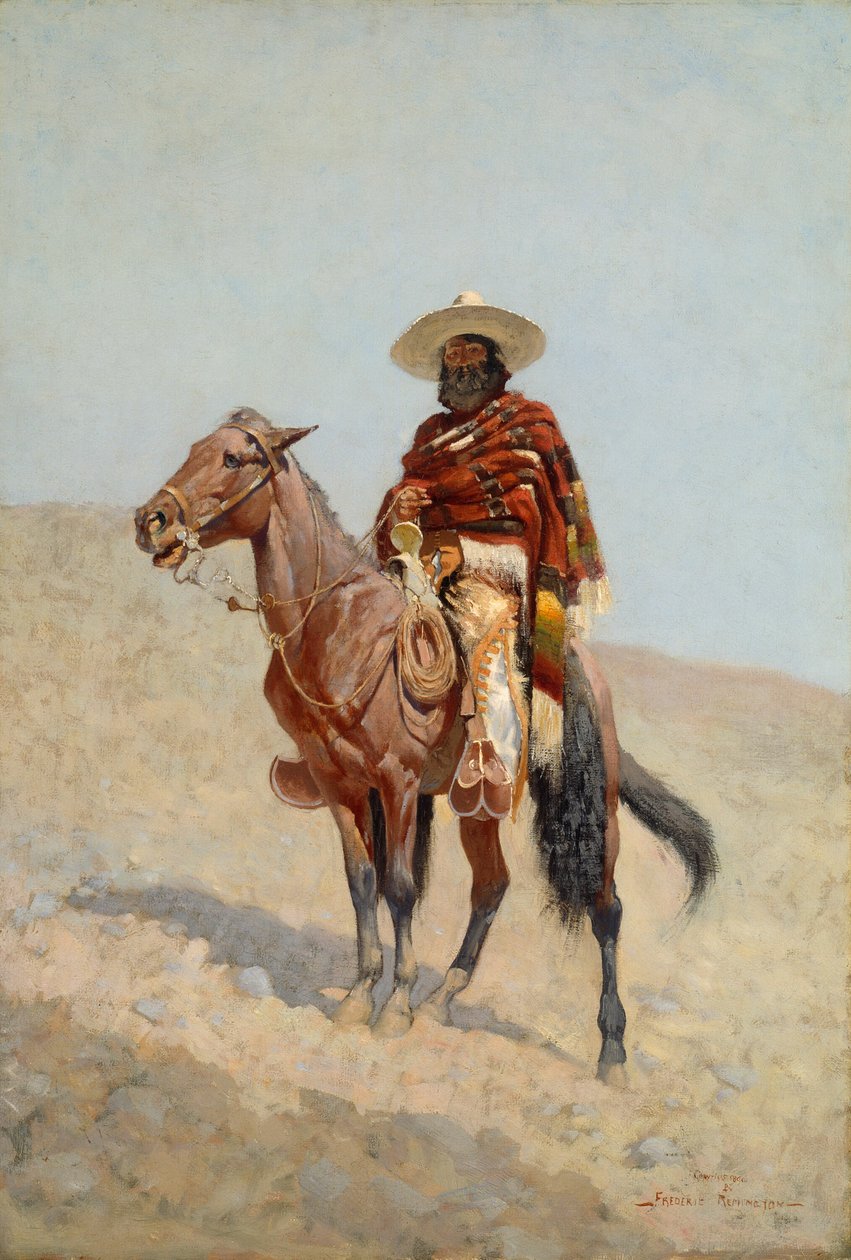 Un vaquero mexicano, 1890 de Frederic Remington