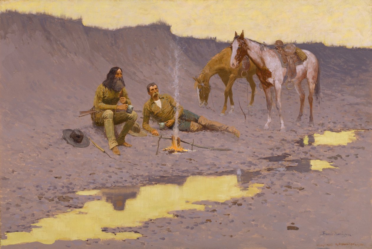 Un nuevo año en el Cimarrón de Frederic Remington