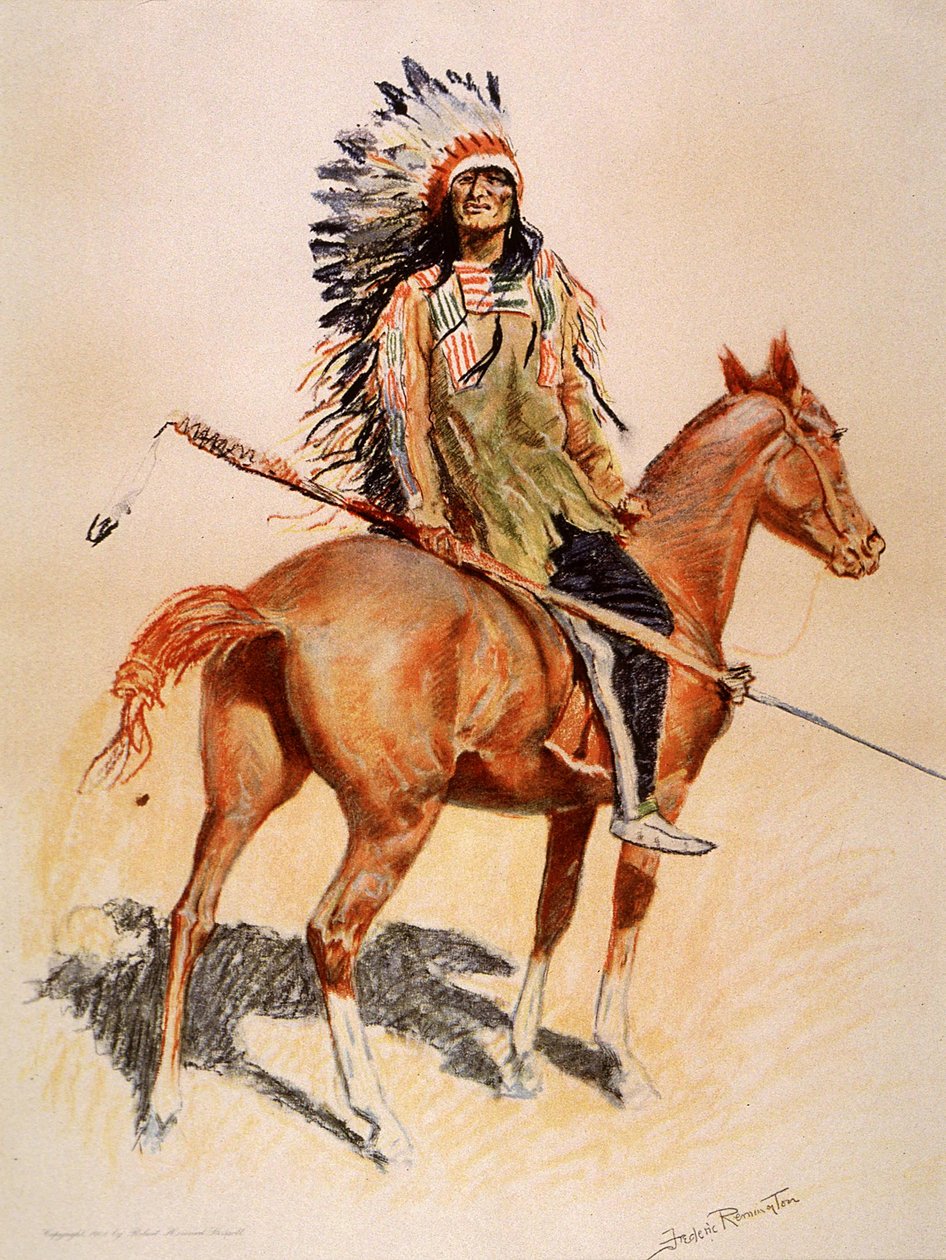Un jefe sioux de Frederic Remington