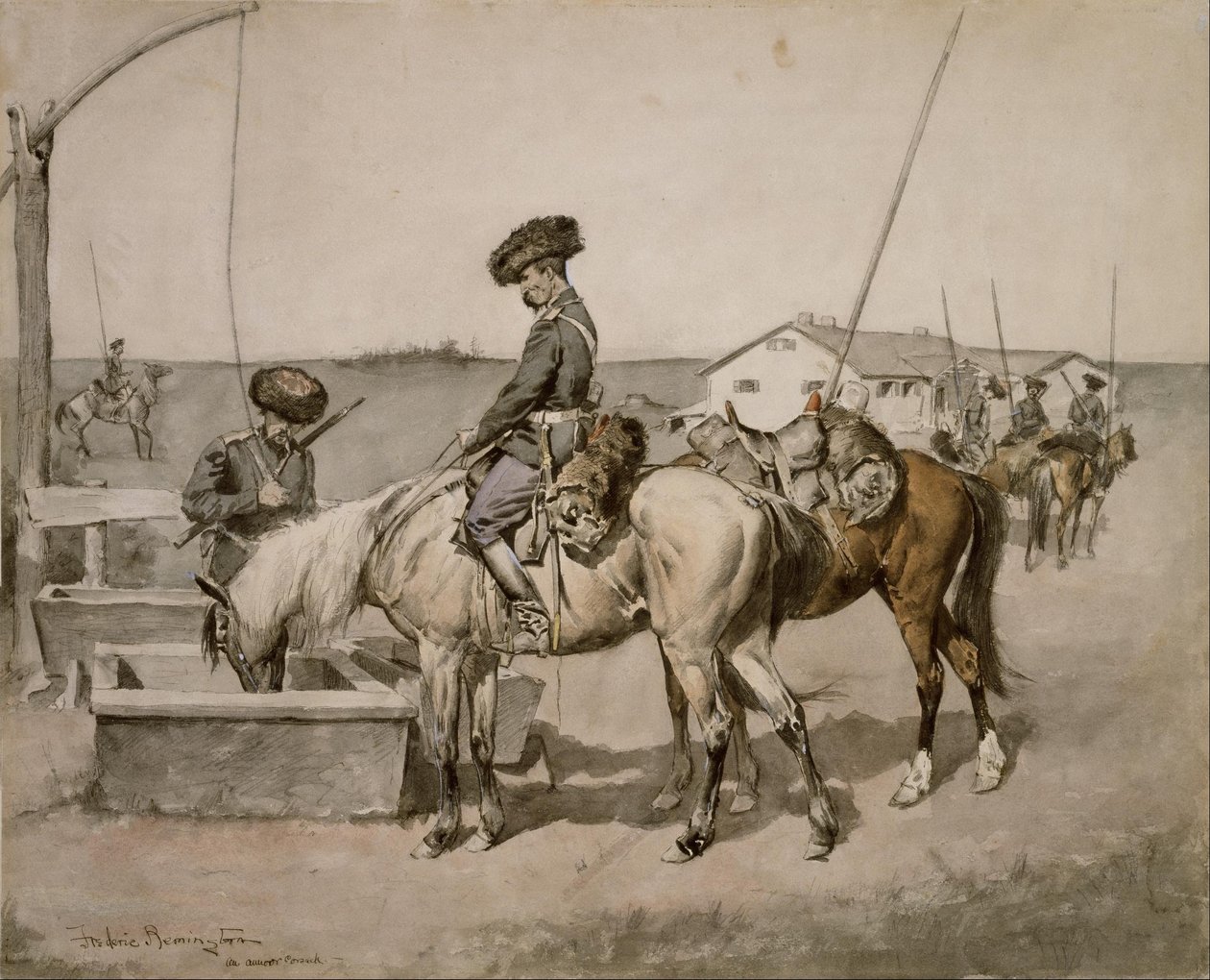 Un cosaco de Amoor de Frederic Remington