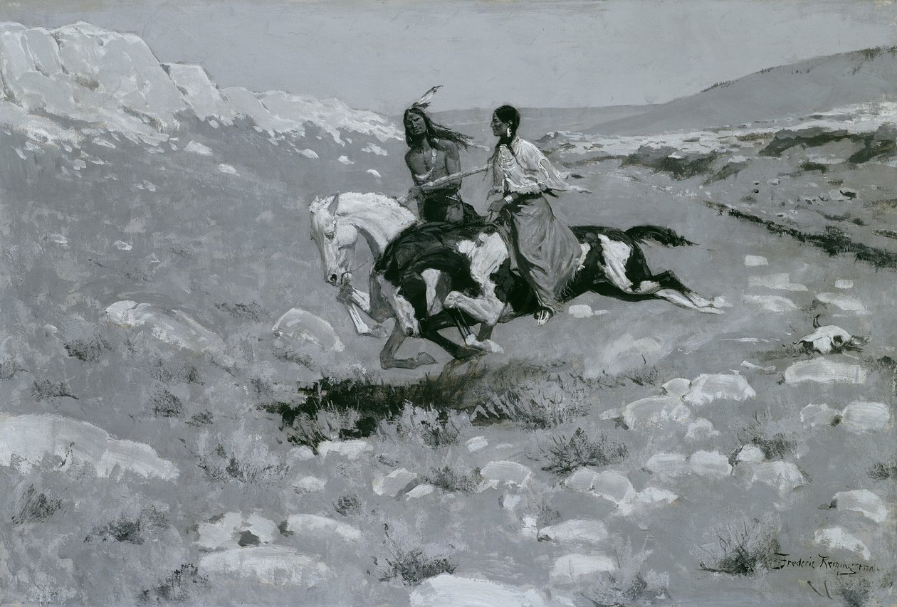 Ceremonia del caballo más rápido de Frederic Remington