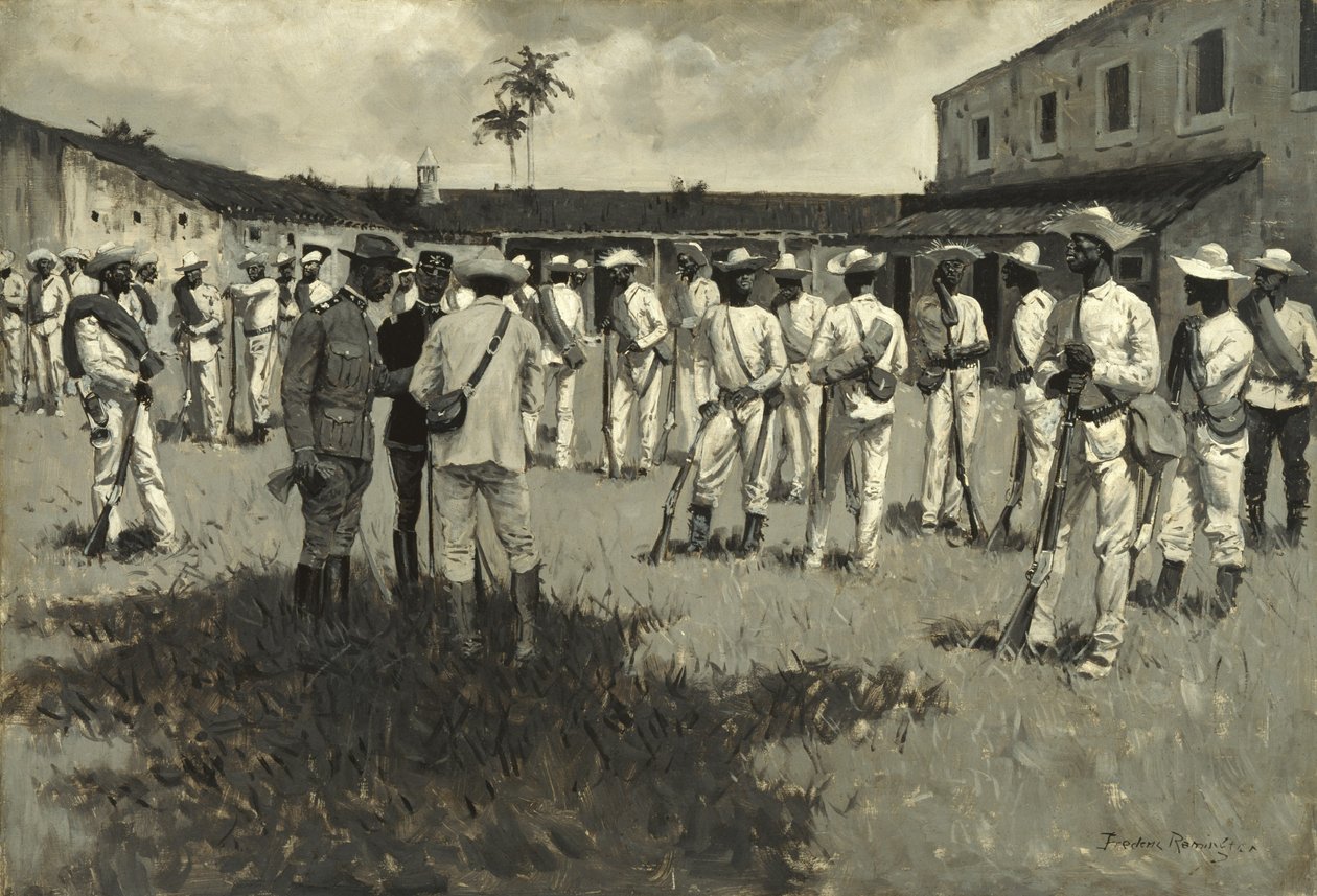 Desmantelamiento del ejército de Gómez de Frederic Remington