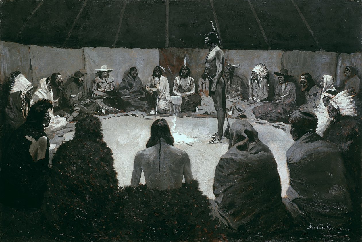 Le diré al hombre blanco de Frederic Remington