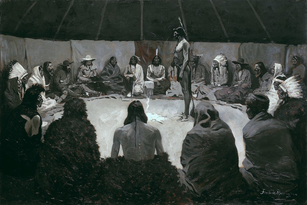 Se lo diré al hombre blanco de Frederic Remington