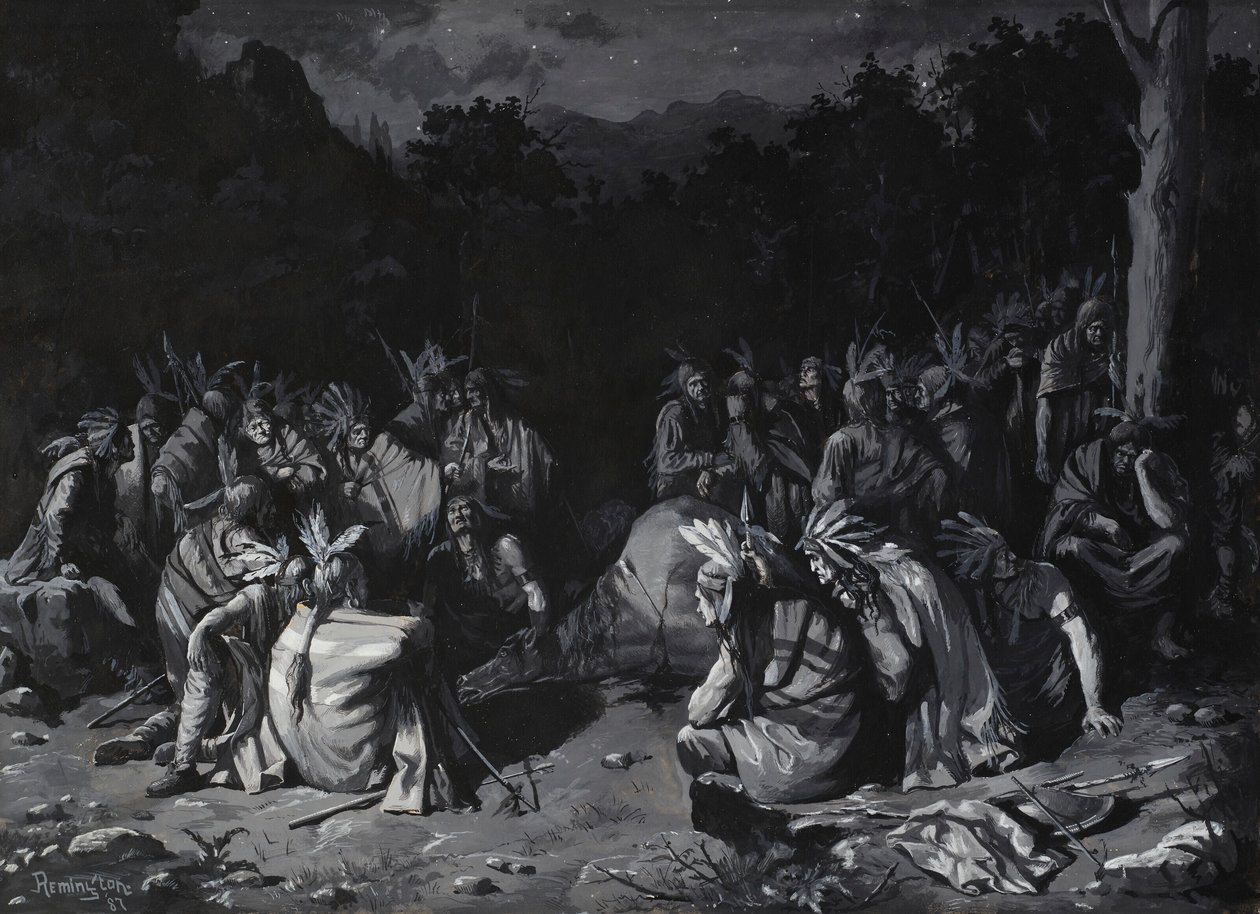 Reunión india de Frederic Remington