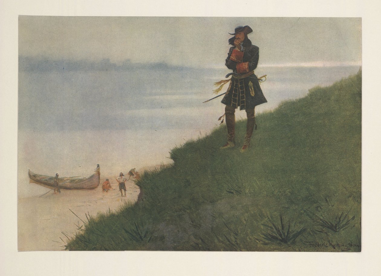 La Salle de Colliers Weekly, pub. 1906 de Frederic Remington