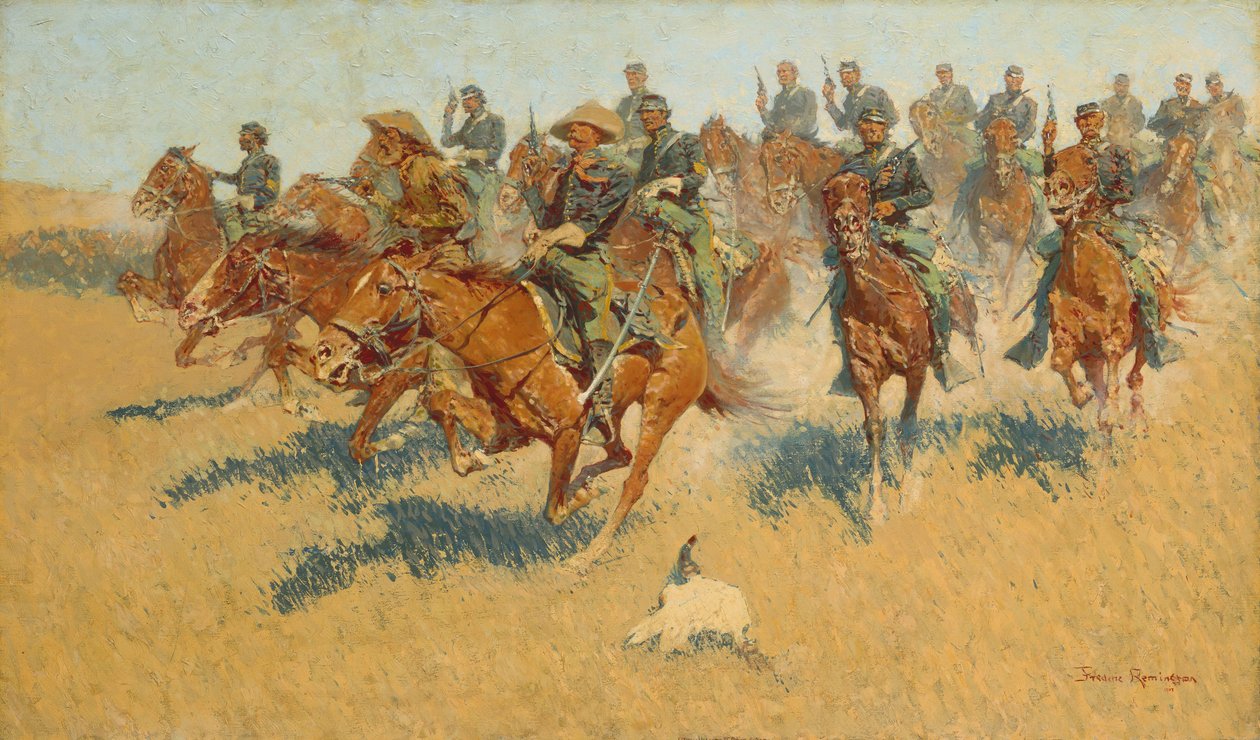 En las llanuras del sur, 1907 de Frederic Remington