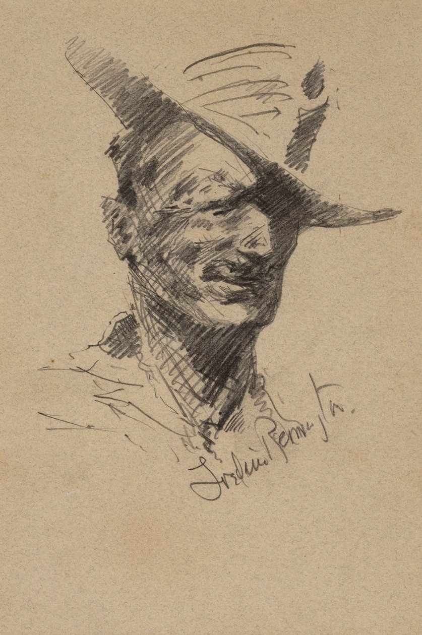 Autorretrato de Frederic Remington