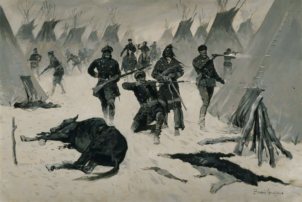 La derrota de Caballo Loco de Frederic Remington