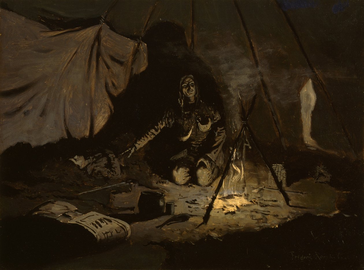 Las hojas secas duraron más que ella de Frederic Remington
