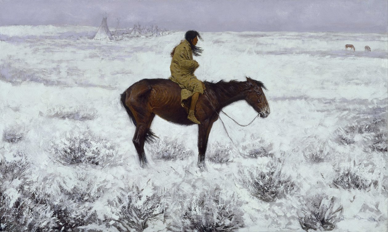 El chico del rebaño de Frederic Remington