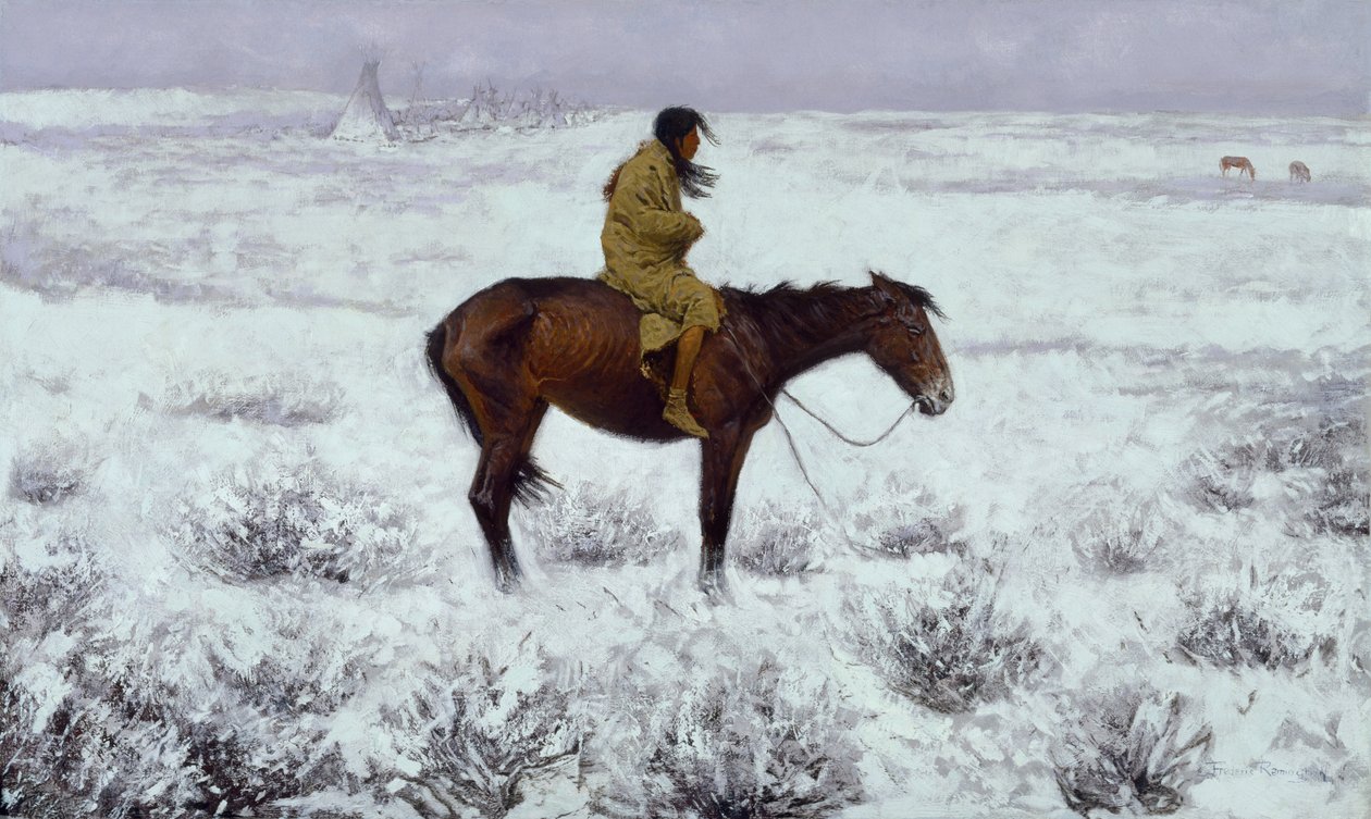 El niño pastor, c. 1905 de Frederic Remington