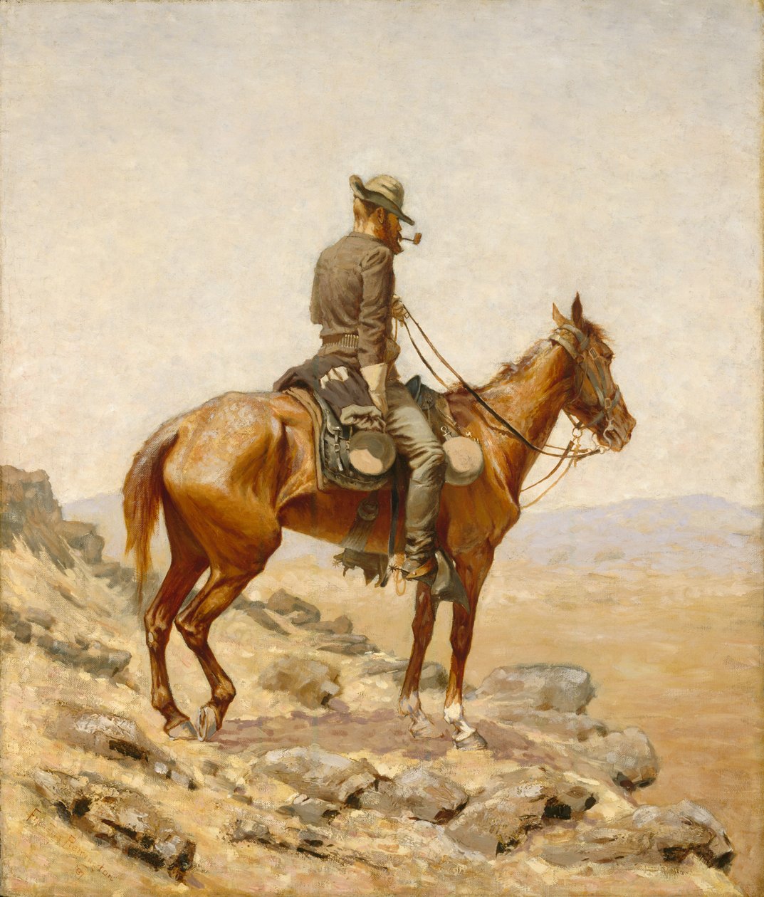 El vigía, 1887 de Frederic Remington