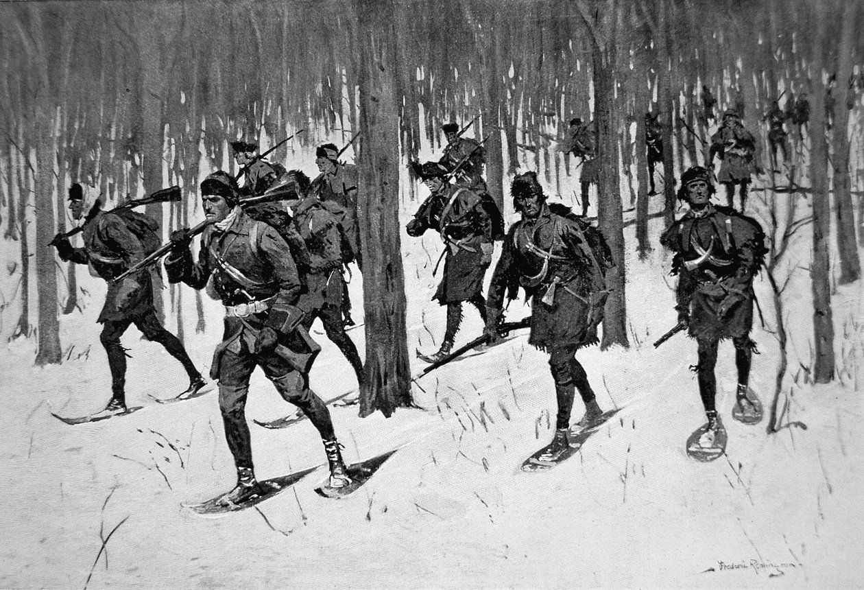 La marcha de los Rangers de Rogers de Frederic Remington