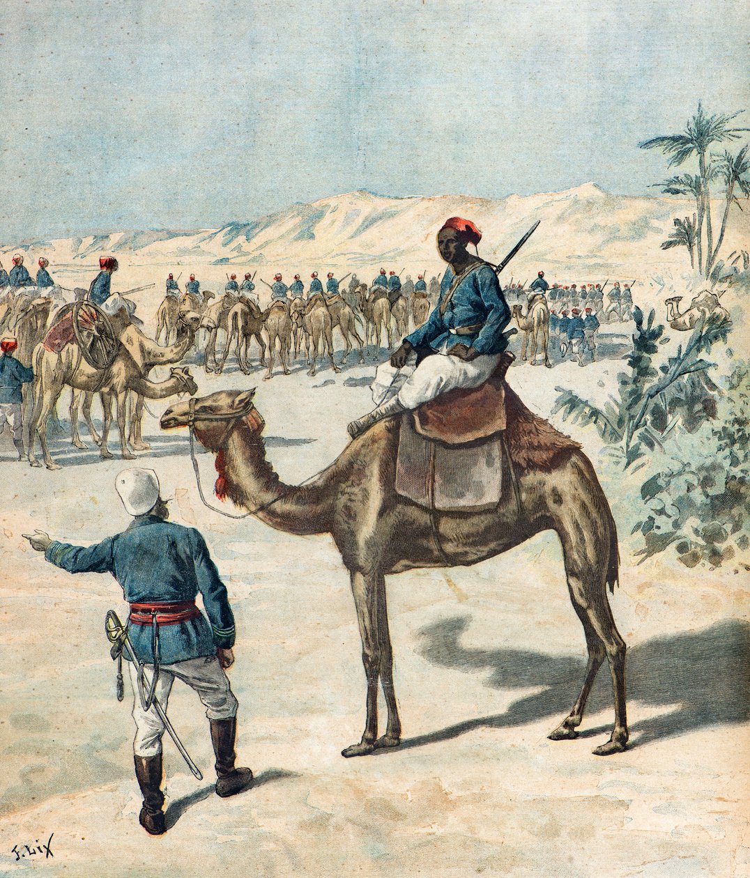 Tropas coloniales francesas de Frederic Theodore Lix