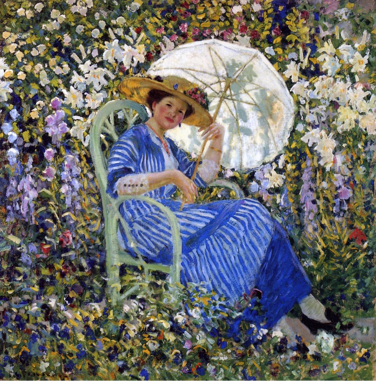 En el Jardín, c.1910-11 de Frederick Carl Frieseke