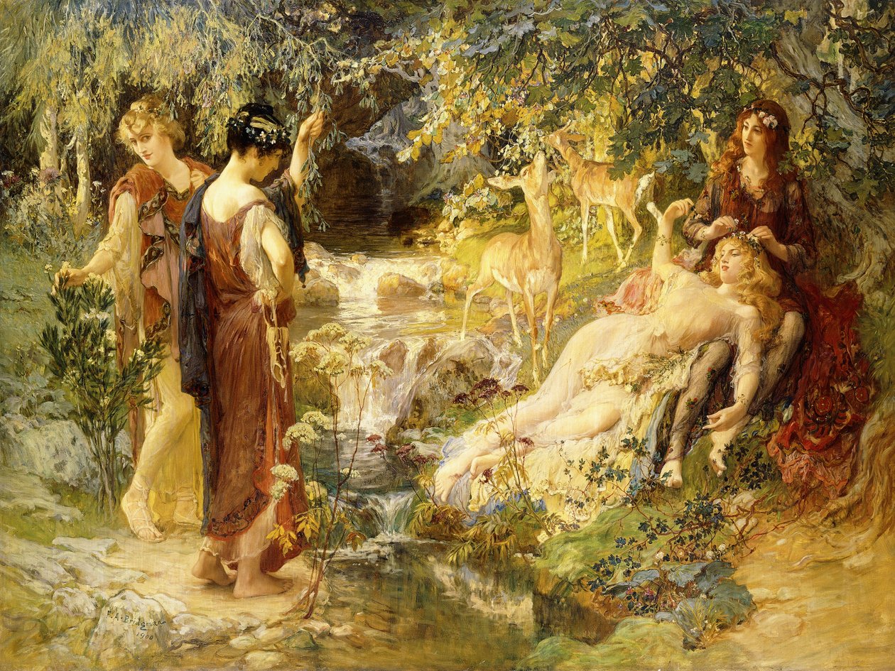 Un bosque secreto de Frederick Arthur Bridgman
