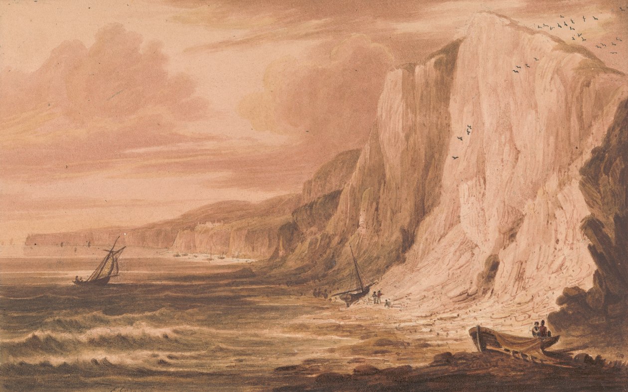 Culver Cliff, Bahía de Sandown, Isla de Wight de Frederick Calvert