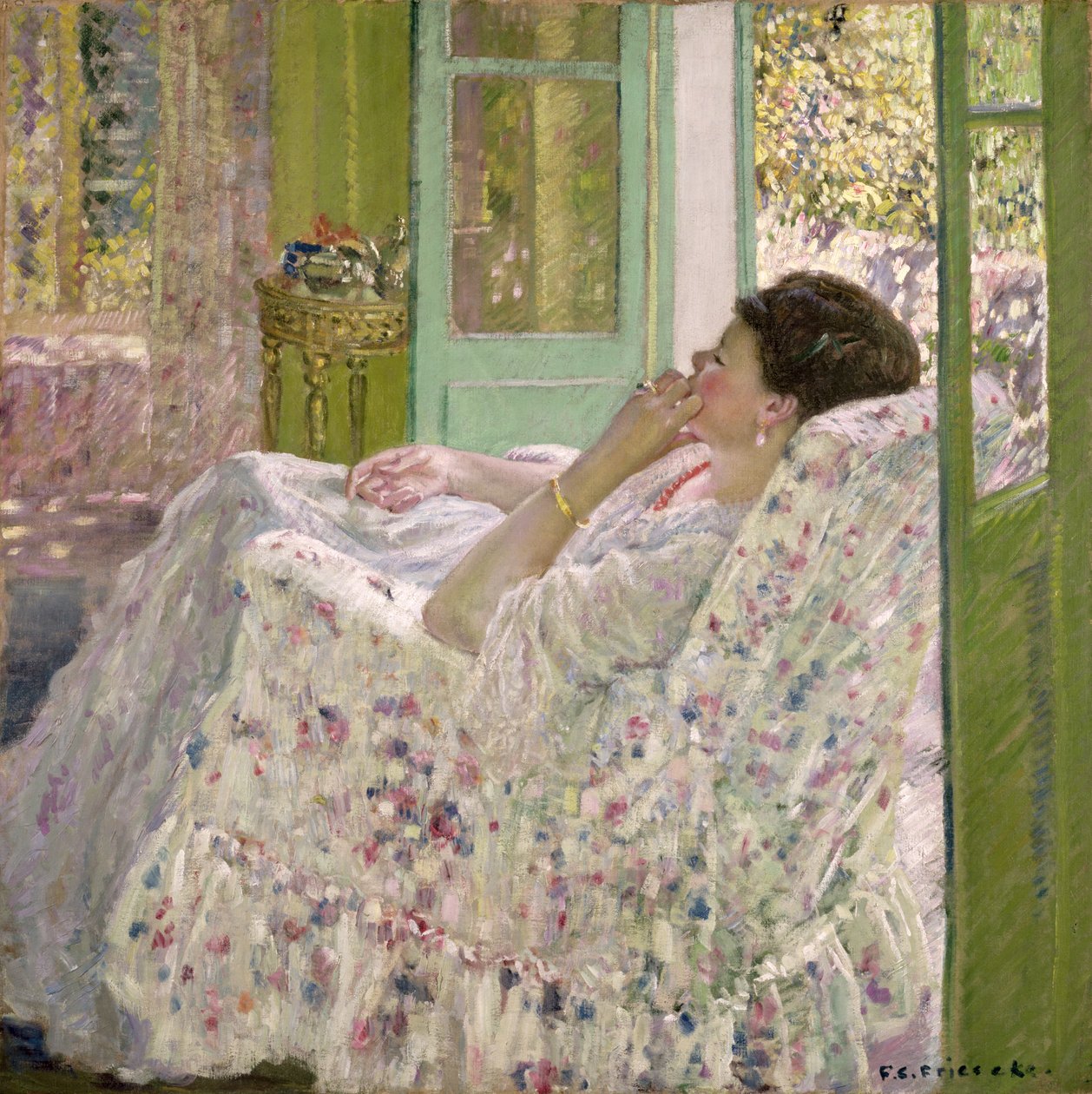 Tarde - Salón Amarillo de Frederick Carl Frieseke