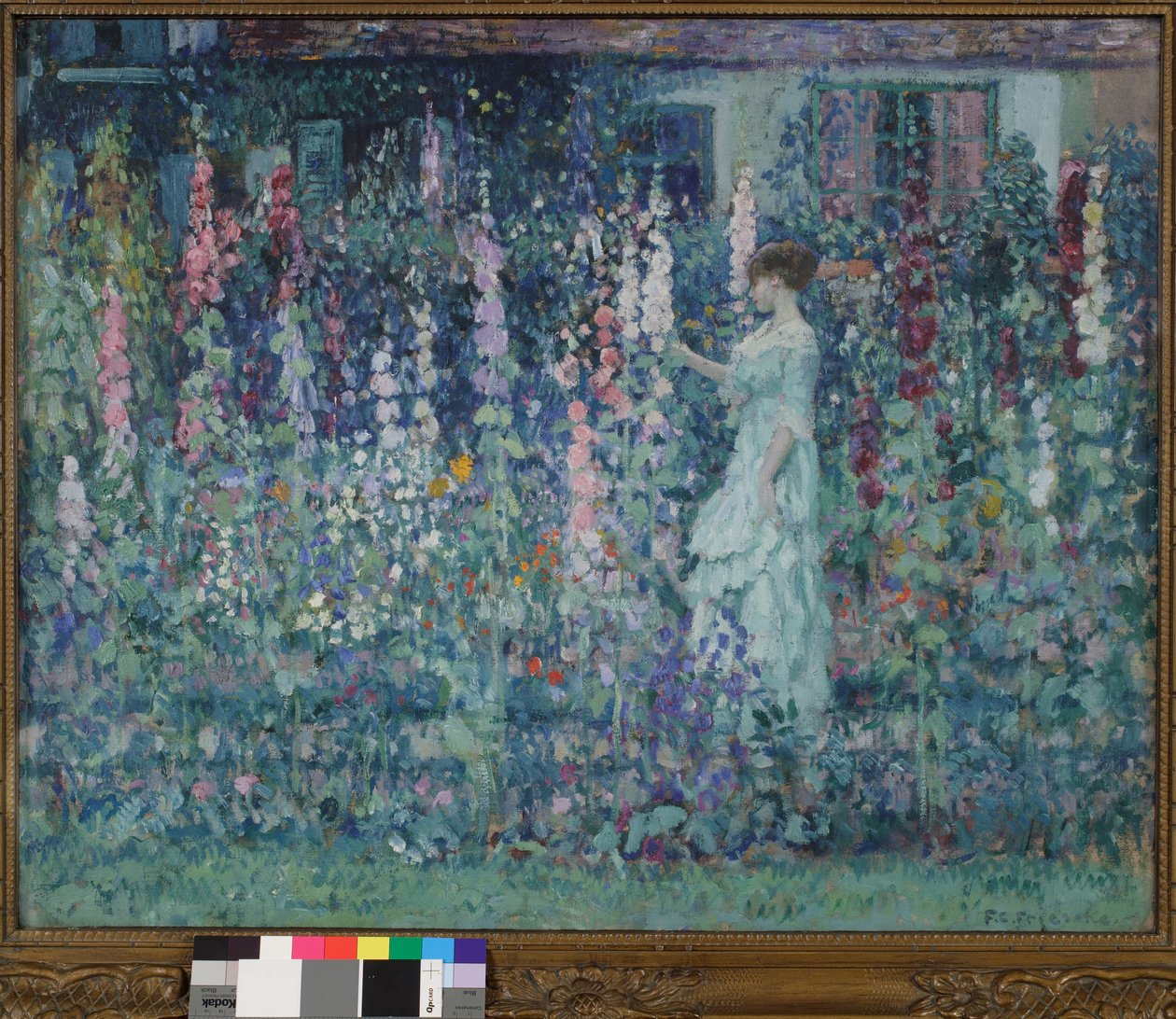 Malvarrosas de Frederick Carl Frieseke