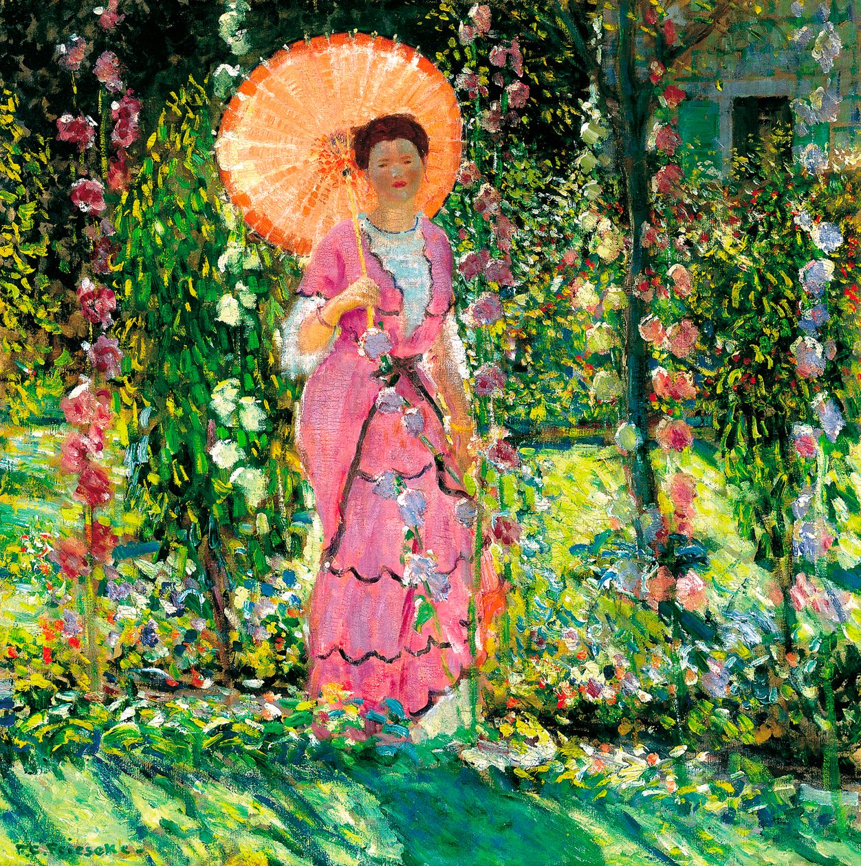 Malvarrosas, c. 1912 de Frederick Carl Frieseke