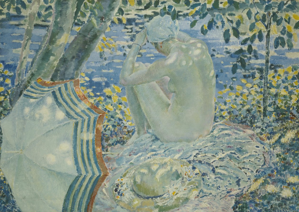 En el banco de Frederick Carl Frieseke