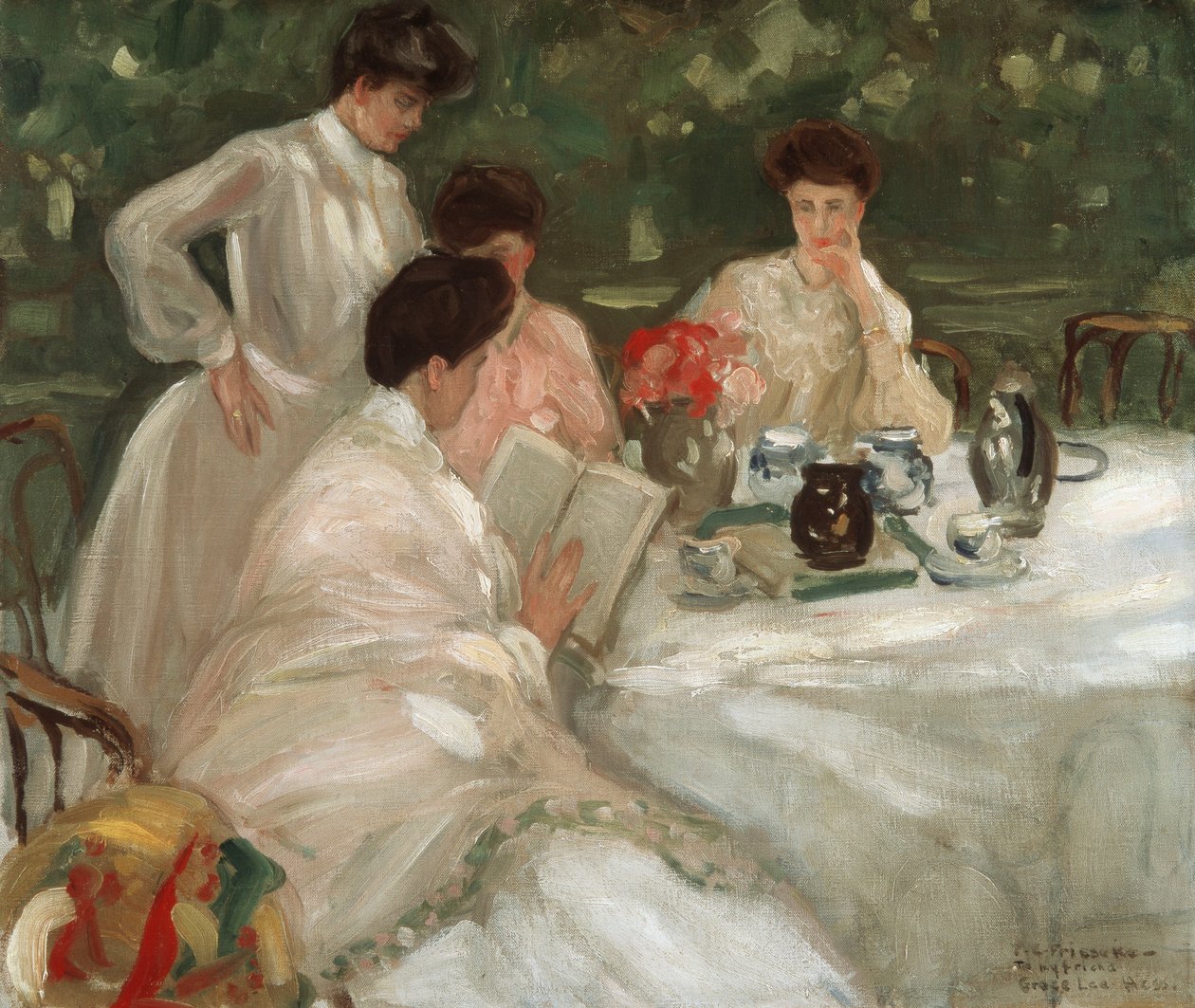 Té en el Jardín de Frederick Carl Frieseke