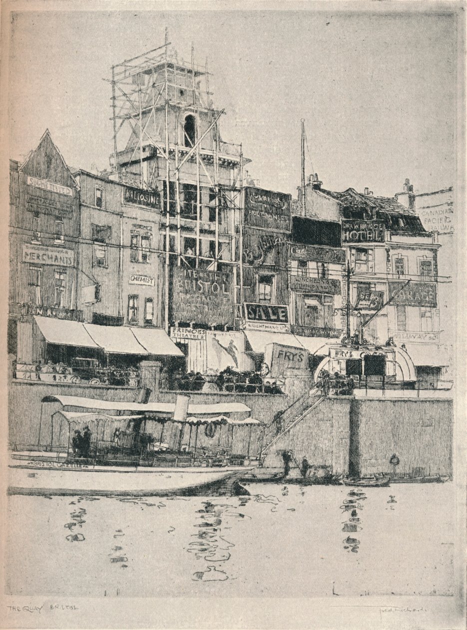 El Muelle, Bristol, c1918 de Frederick Charles Richards