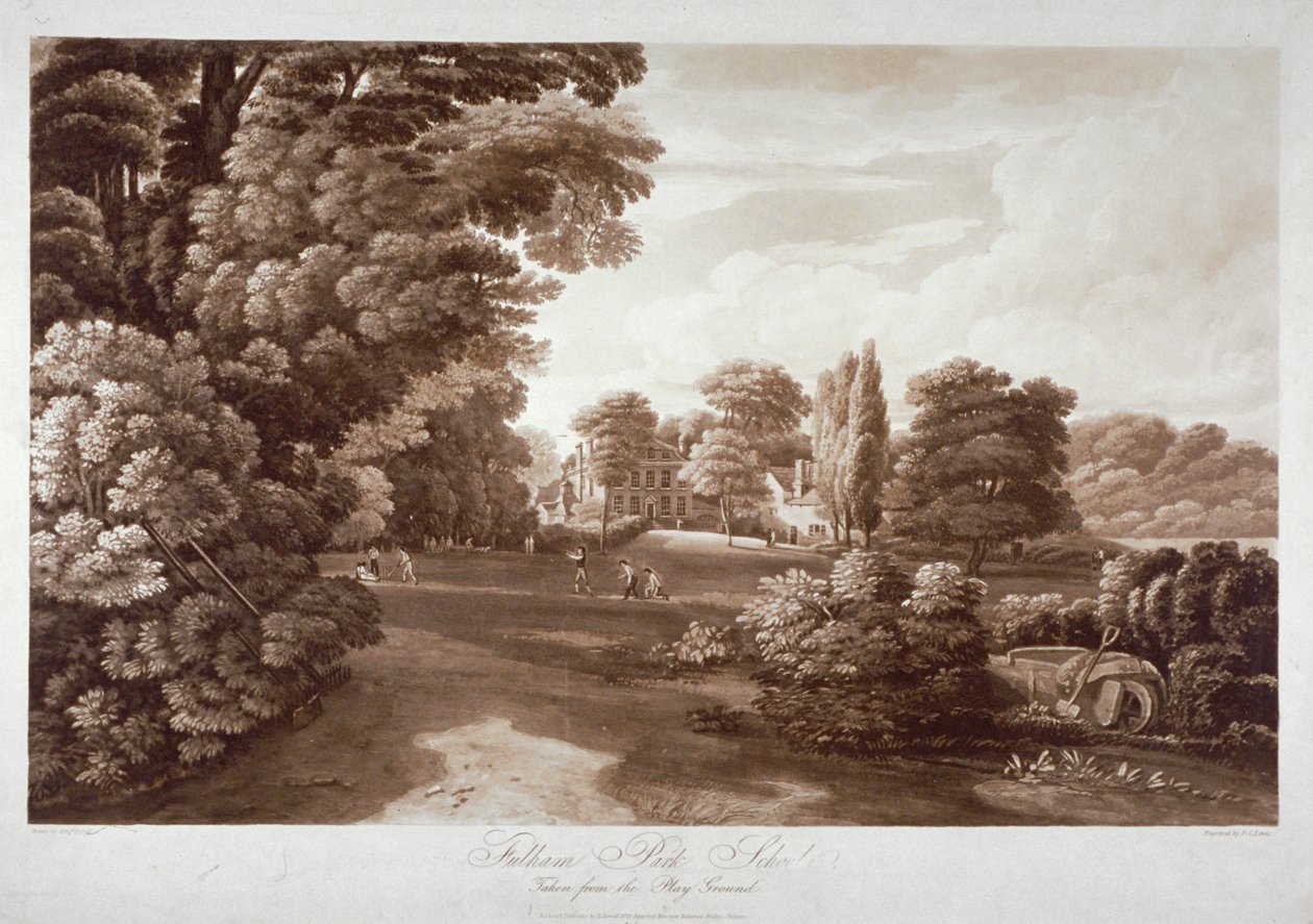 Escuela de Fulham Park, Londres, 1813 de Frederick Christian Lewis