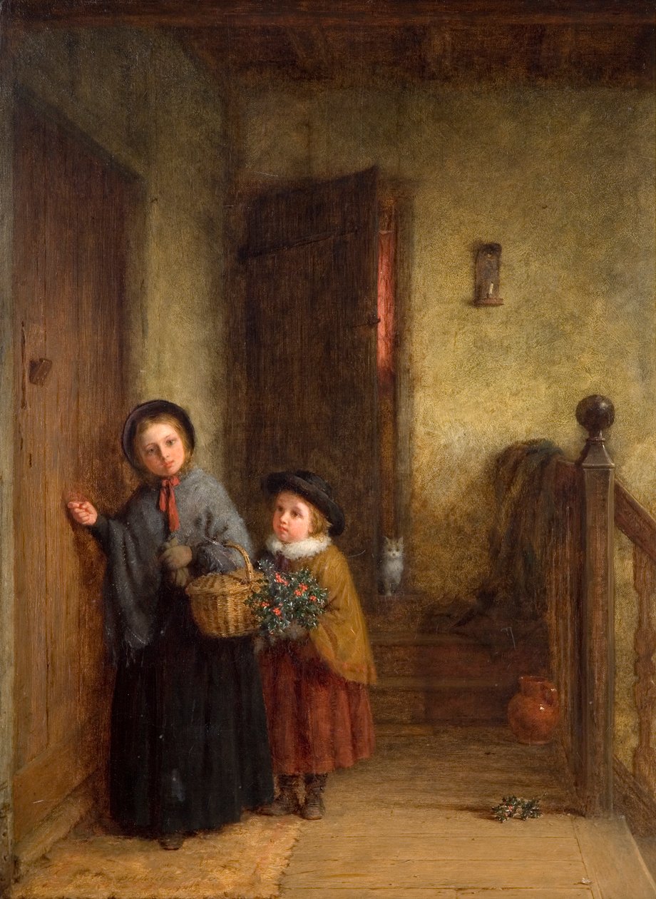 Visitantes de Navidad de Frederick Daniel Hardy
