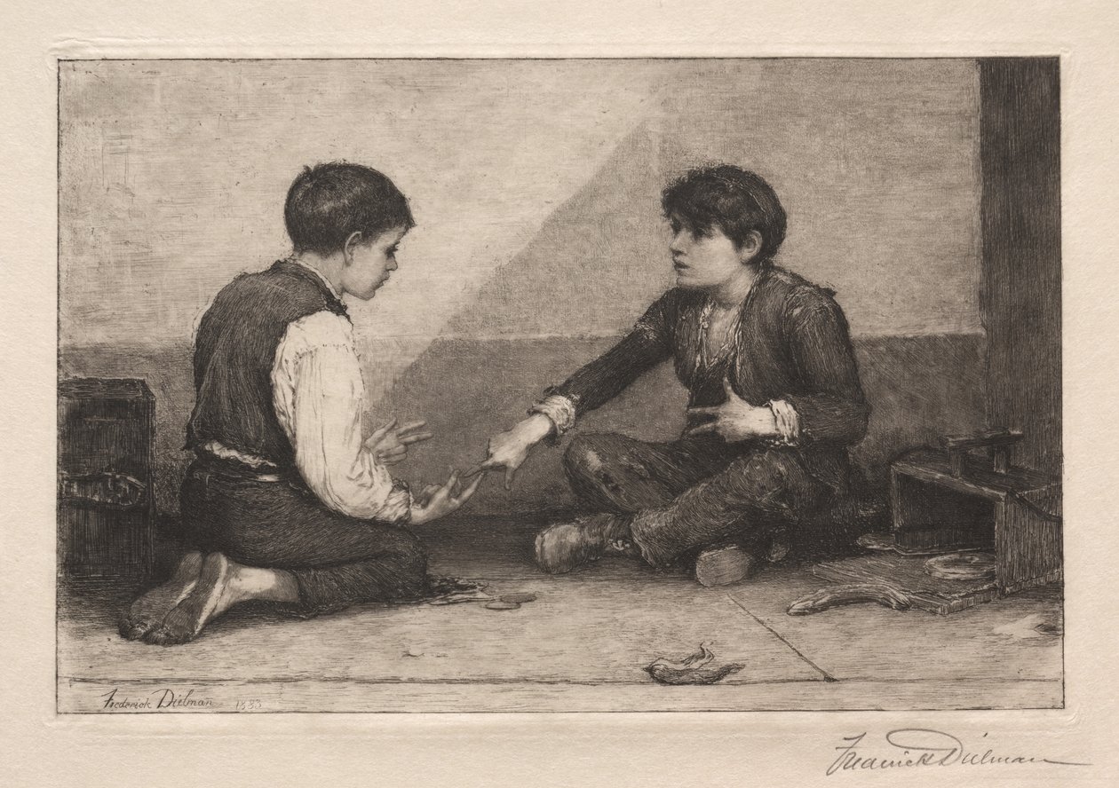 Los jugadores de Mora, 1883 de Frederick Dielman