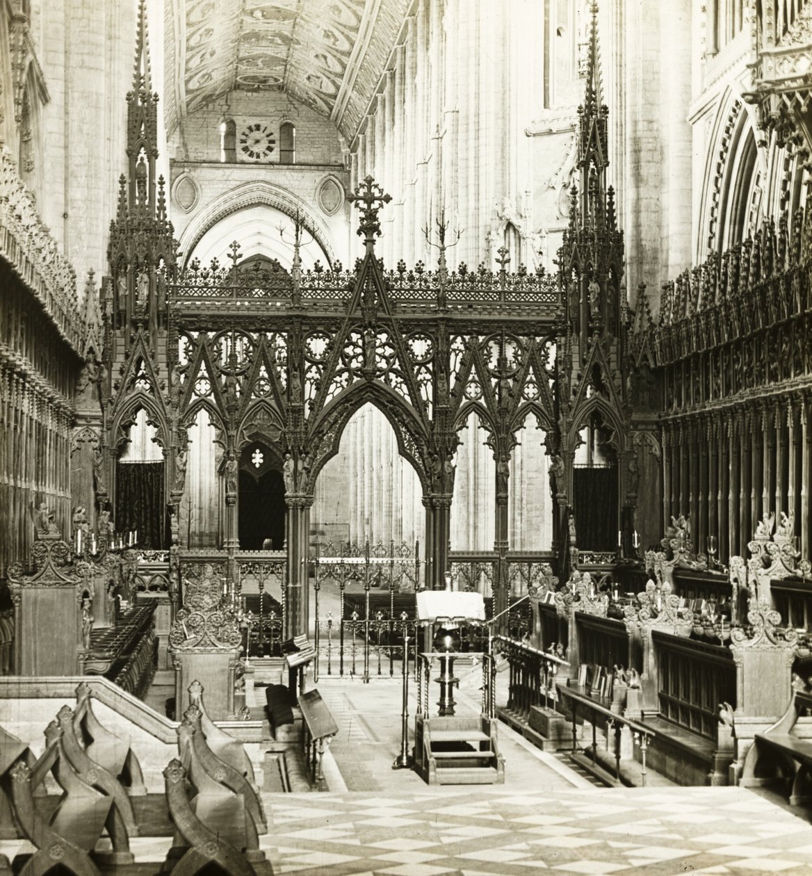 Catedral de Ely: Coro al Oeste de Frederick H. Evans