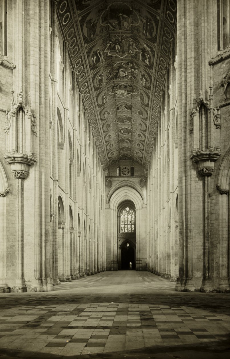 Catedral de Ely: Nave, al Oeste de Frederick H. Evans