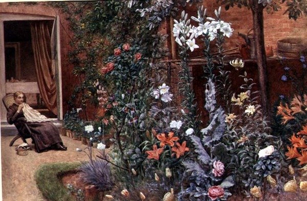 Un borde de jardín de Frederick Hamilton Jackson