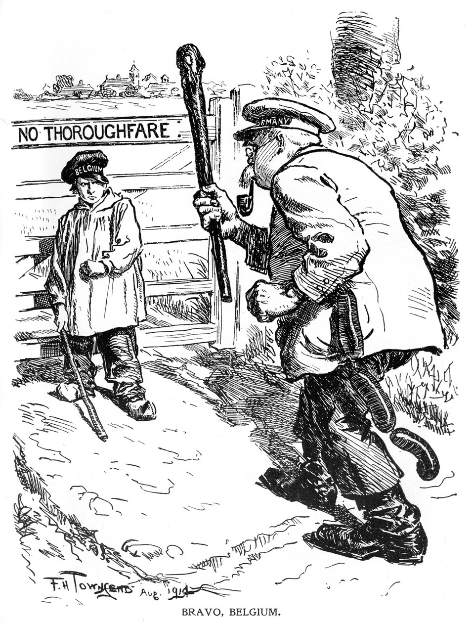 Bravo, Bélgica, 1914, 1920 de Frederick Henry Townsend