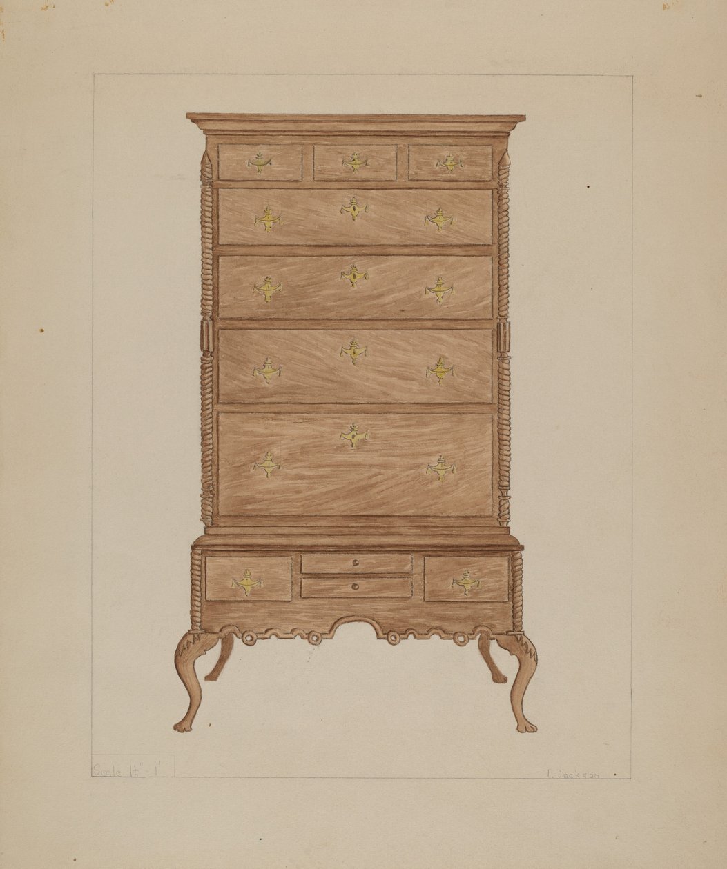 Cómoda alta de Frederick Jackson