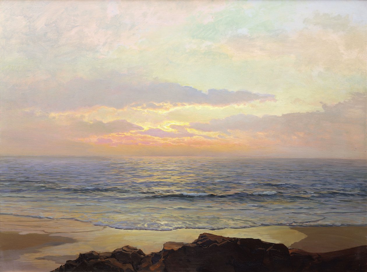 Atardecer plácido de Frederick Judd Waugh