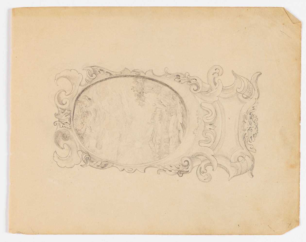Página de cuaderno de bocetos de Frederick Krieg