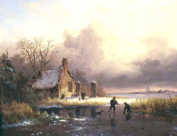 Paisaje Invernal de Frederick Marianus Kruseman