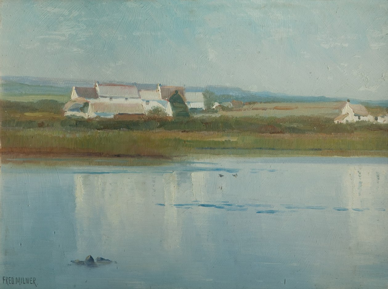 En Marazion - Granja Riverside de Frederick Milner