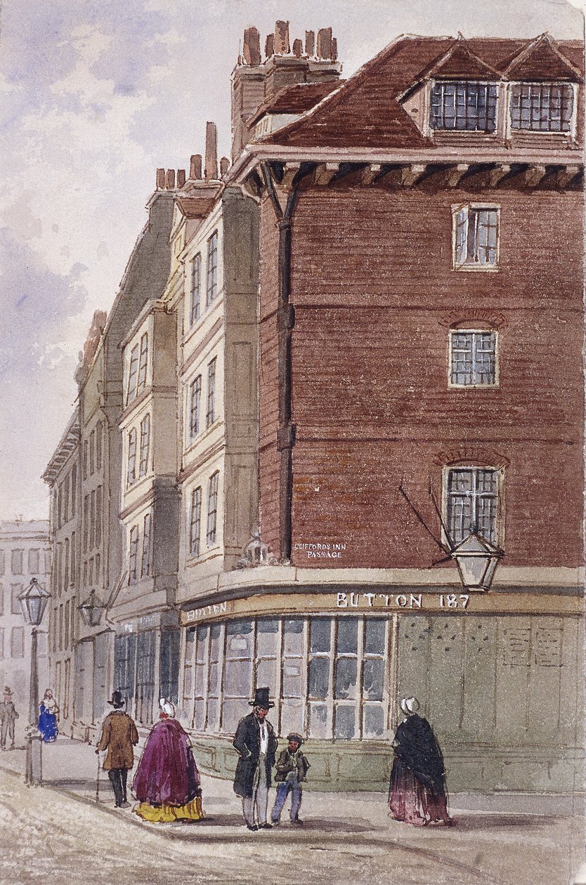 Fleet Street, Londres, c1845 de Frederick Napoleon Shepherd