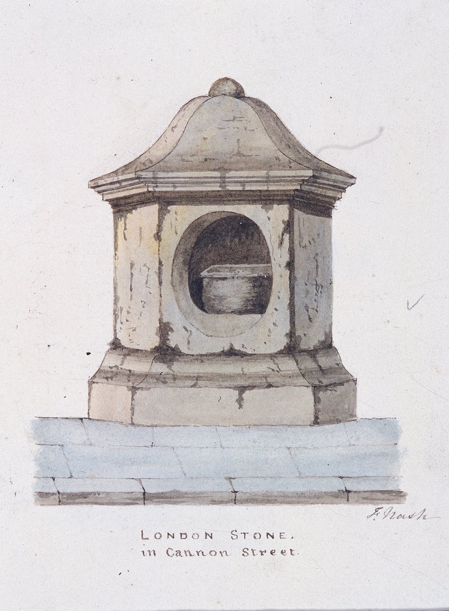Piedra de Londres, Cannon Street, Londres de Frederick Nash