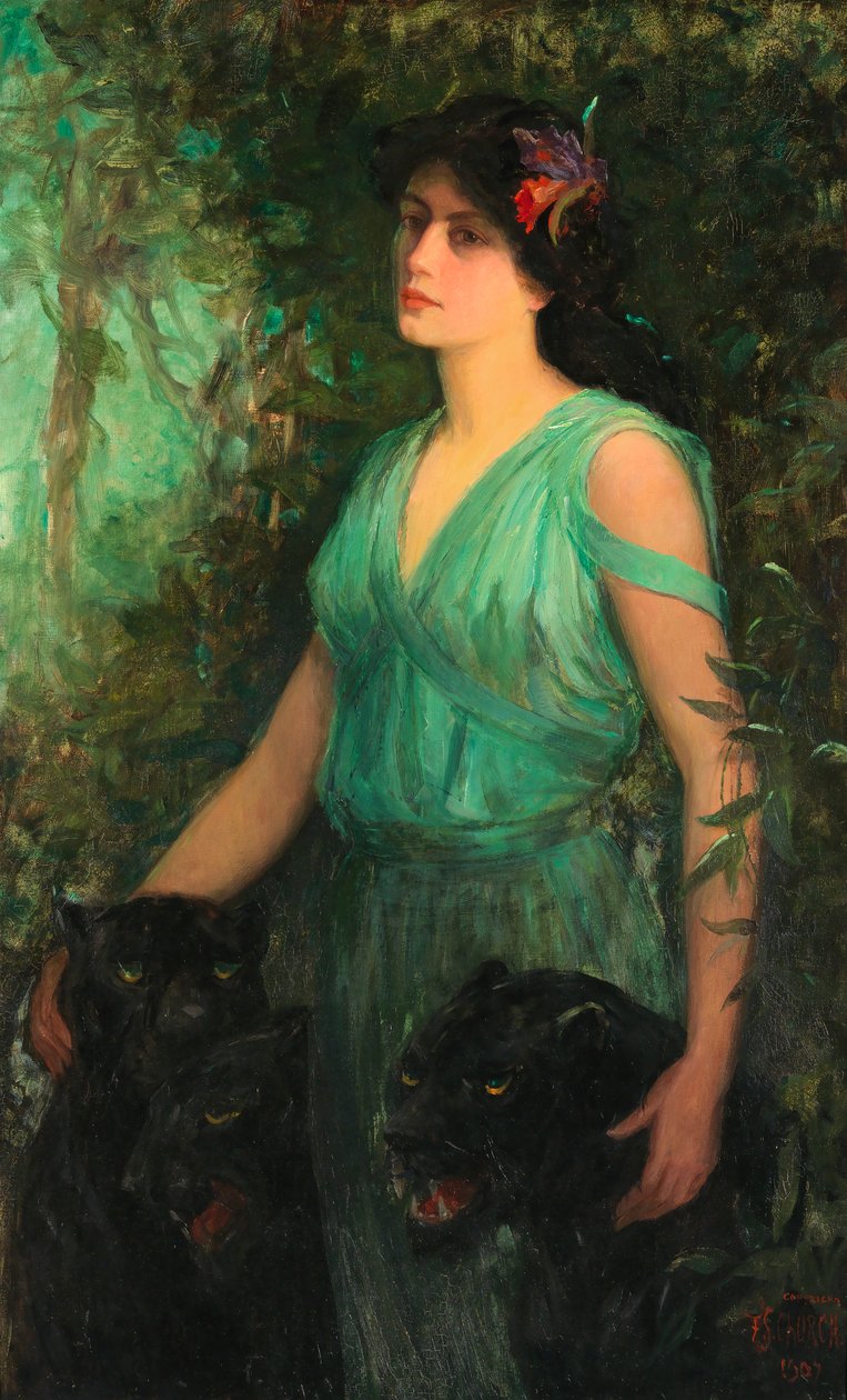 La orquídea negra, 1907 de Frederick Stuart Church