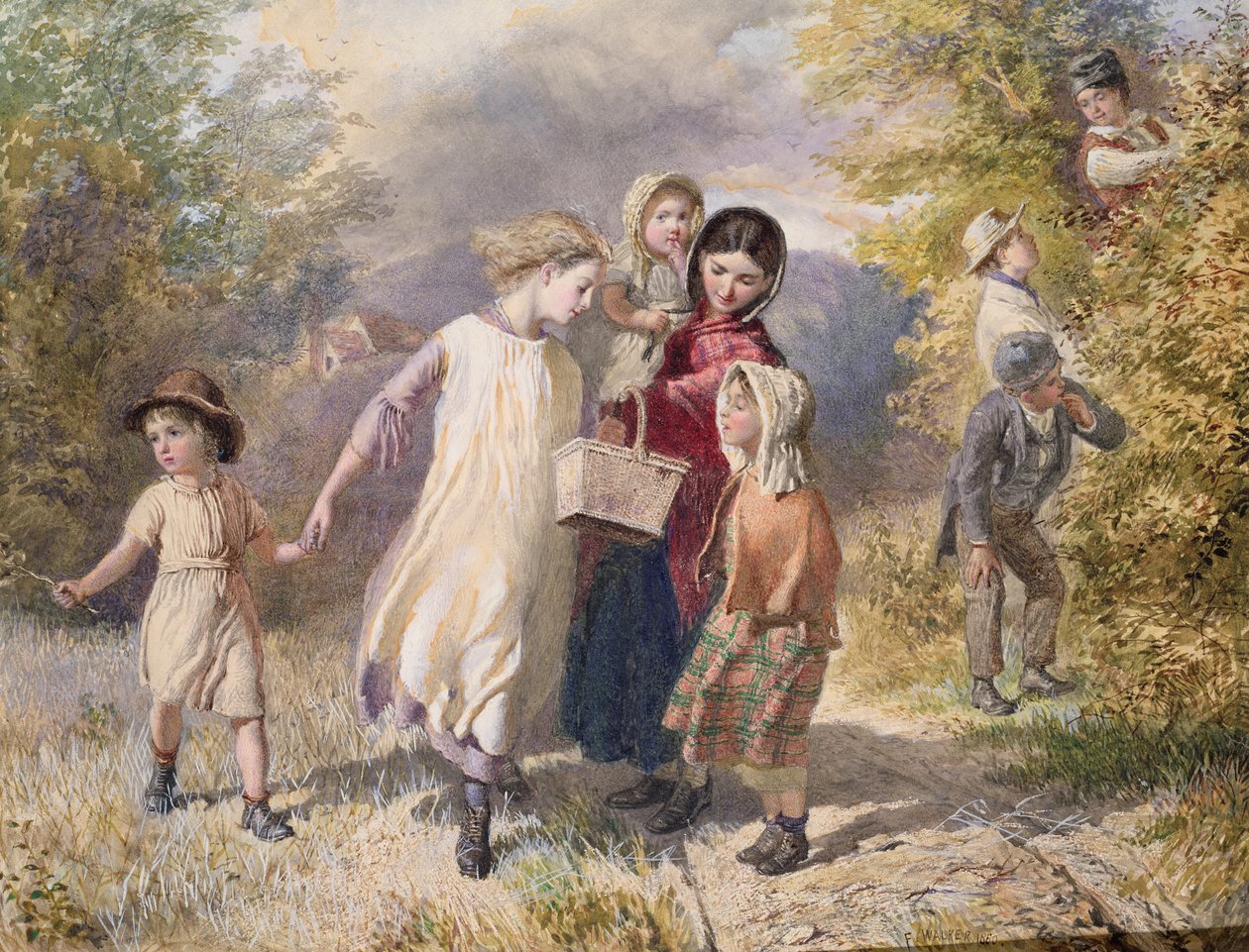 Recolección de moras, 1860 de Frederick Walker
