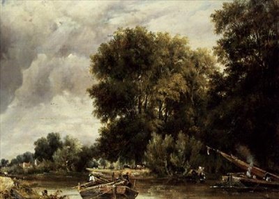 Paisaje fluvial de Frederick Waters Watts