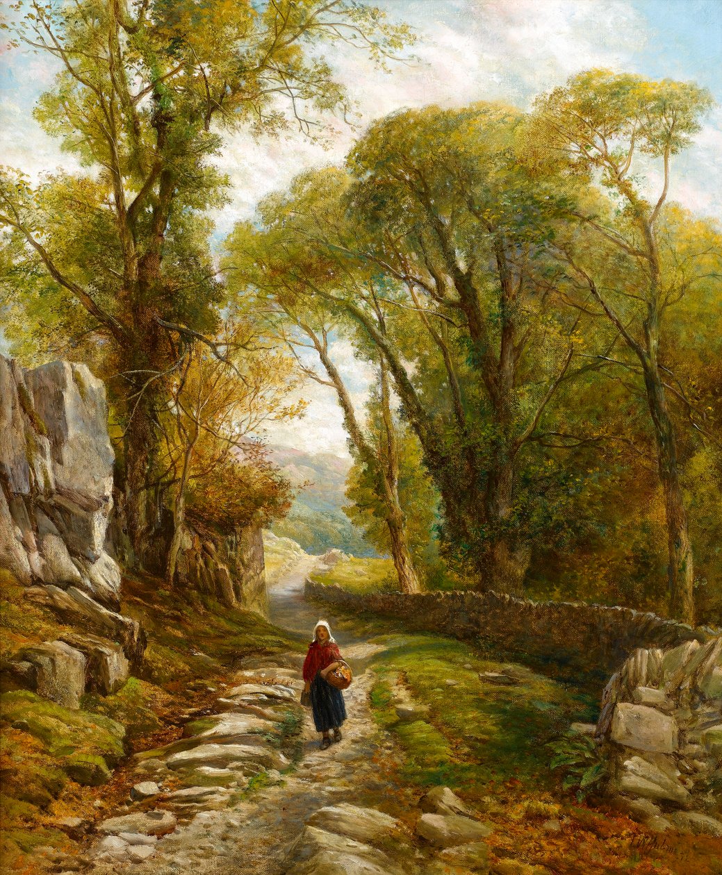 Un paseo por el bosque, 1872 de Frederick William Hulme