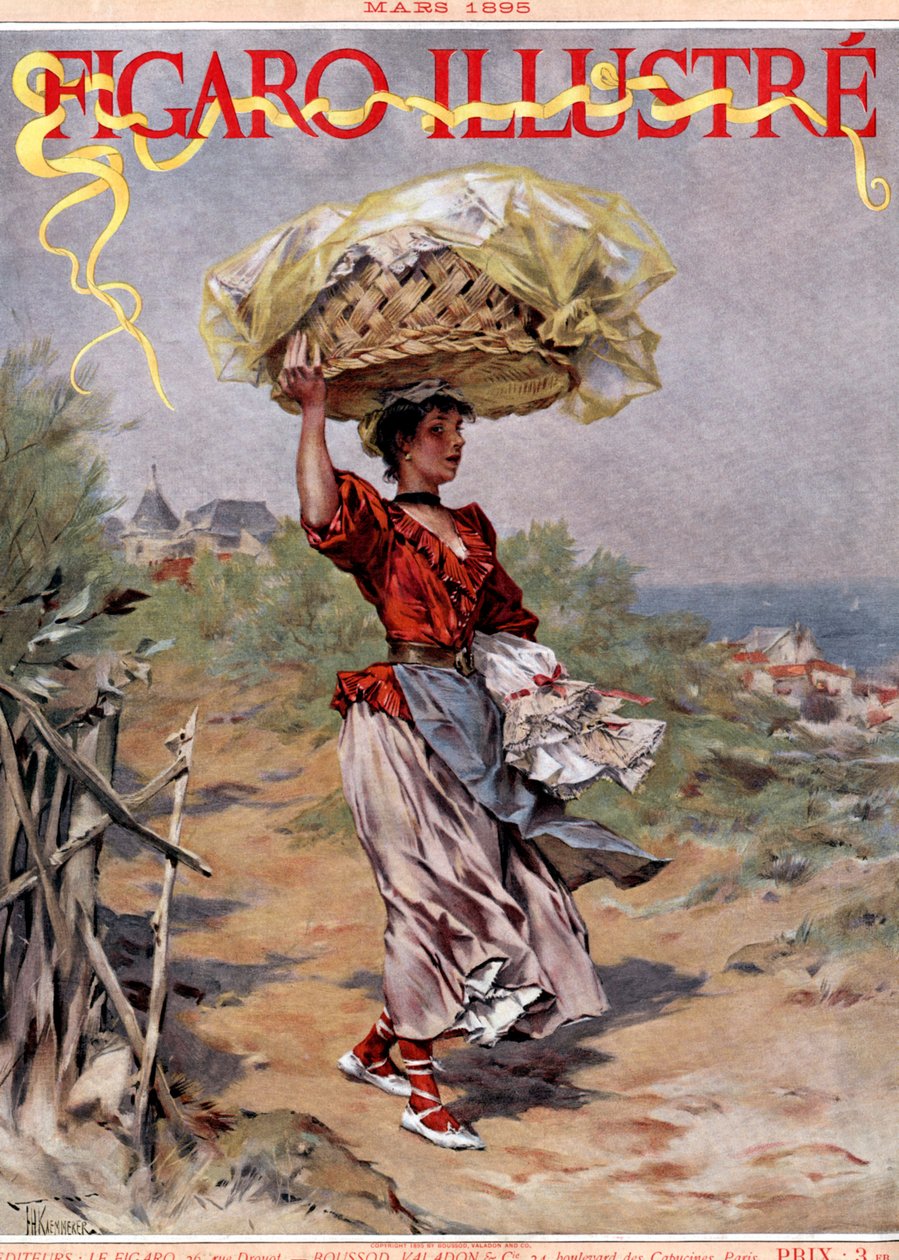 Lavandera 1895 - llevando de Frederik Hendrik Kaemmerer