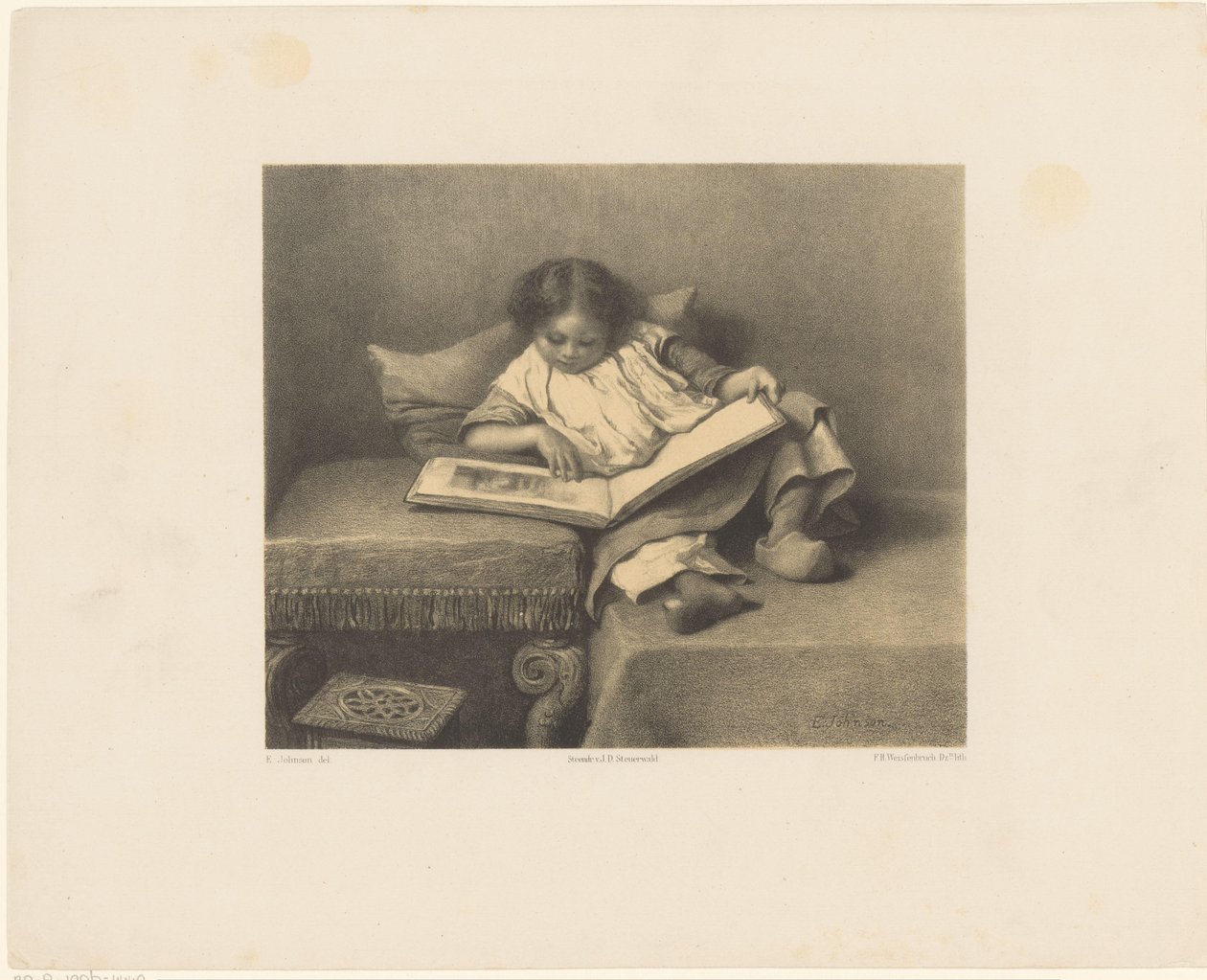 Niño con libro de imágenes de Frederik Hendrik Weissenbruch